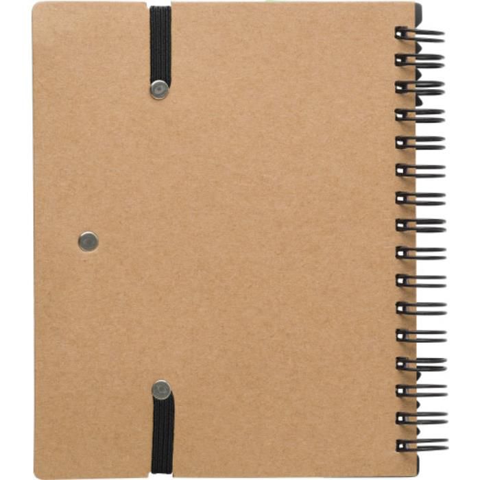 GI9182-01Notizbuch aus Karton Angela_ Schwarz