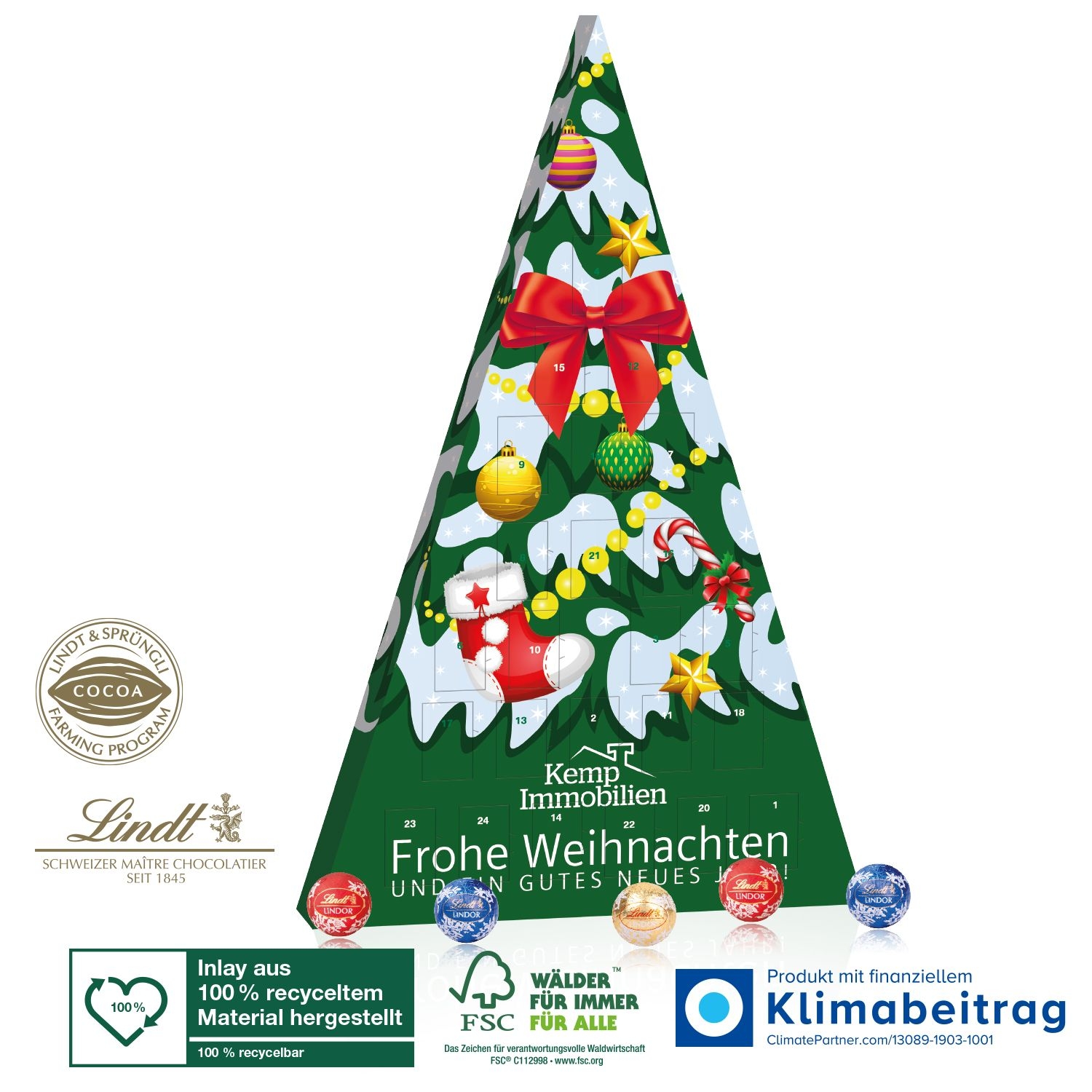 CD95217-01Adventskalender Lindt „Weihnachtsbaum“_ Motiv-Vorlage