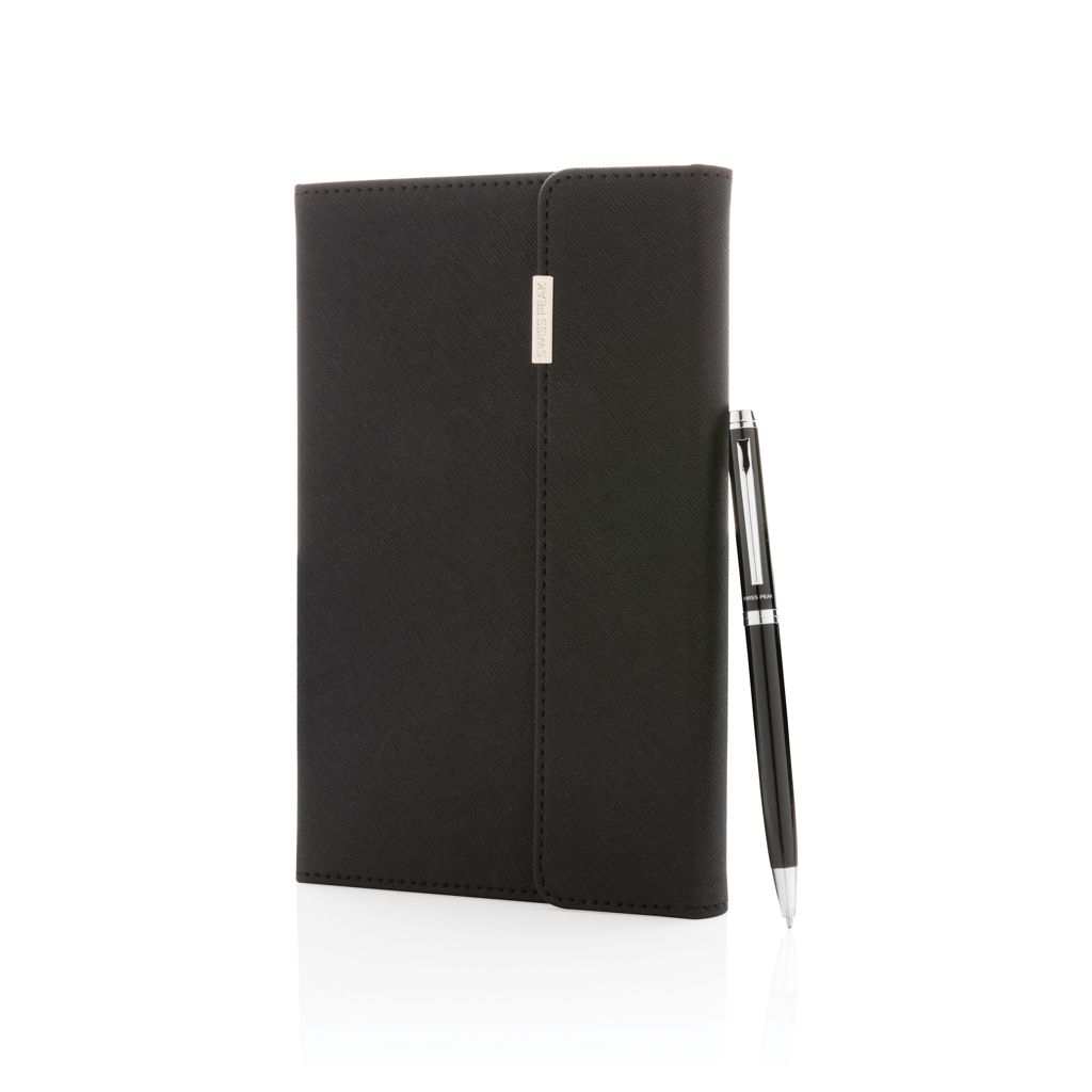 XDP772.92Swiss Peak Deluxe A5 Notizbuch mit Stift