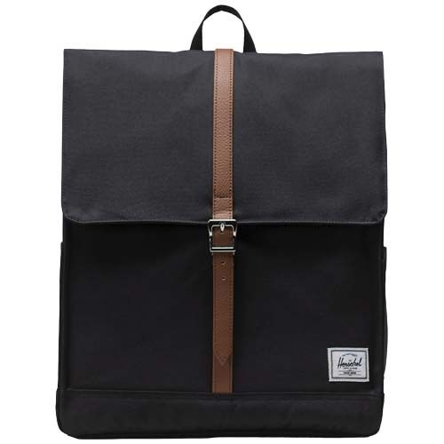 PF120753-2Herschel City Rucksack aus recyceltem Material 16 L_ schwarz