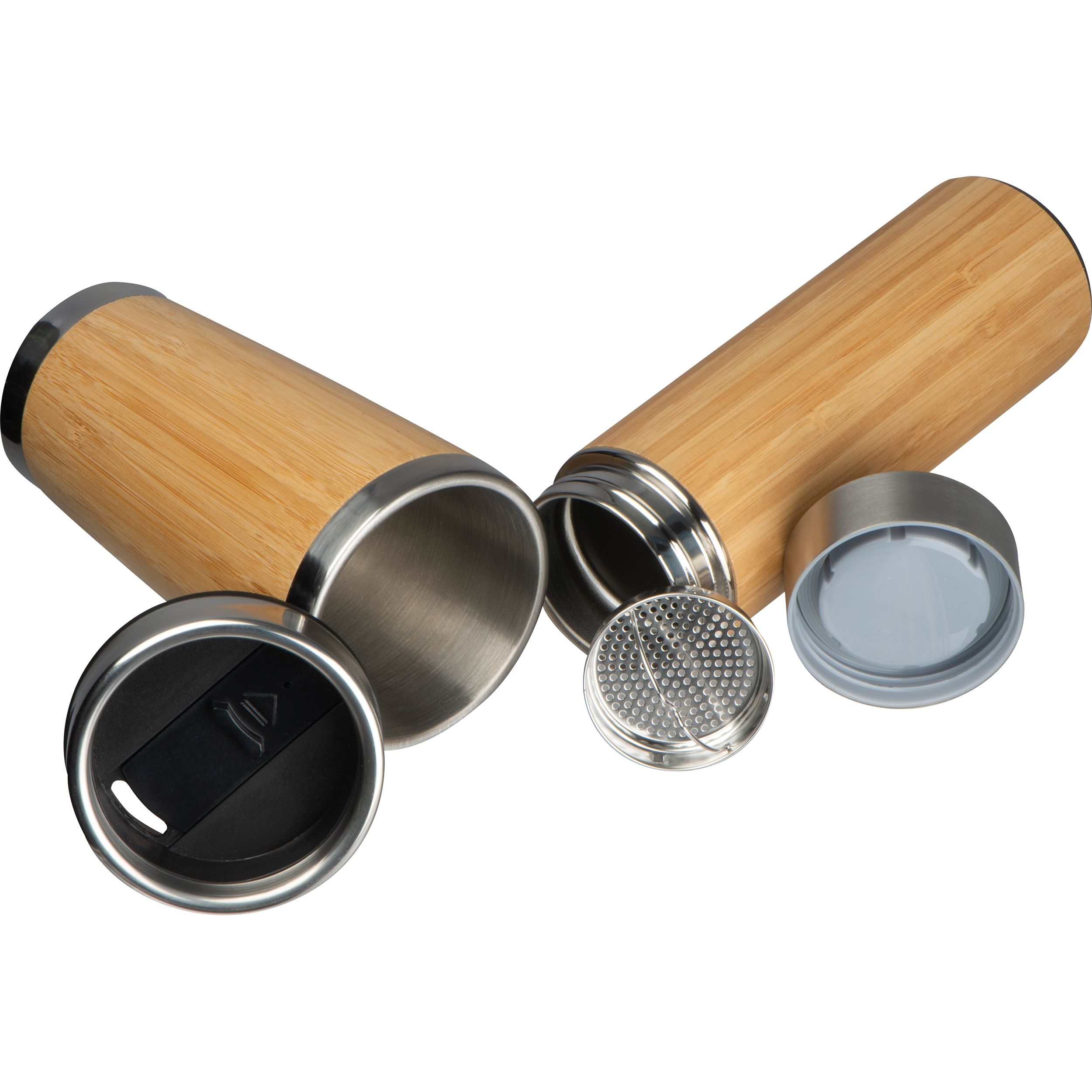MA62979-13Set aus Trinkbecher und Vakuum Trinkflasche_ beige