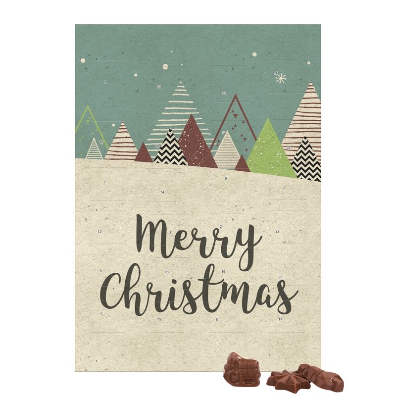 JG20071-2Classic Wand Adventskalender Friedl_ Graspapier_ Friedel Schokotaefelchen_ Individuelles Motiv