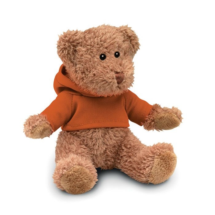 MO7375-10Johnny Teddybaer mit Hoody_ Orange