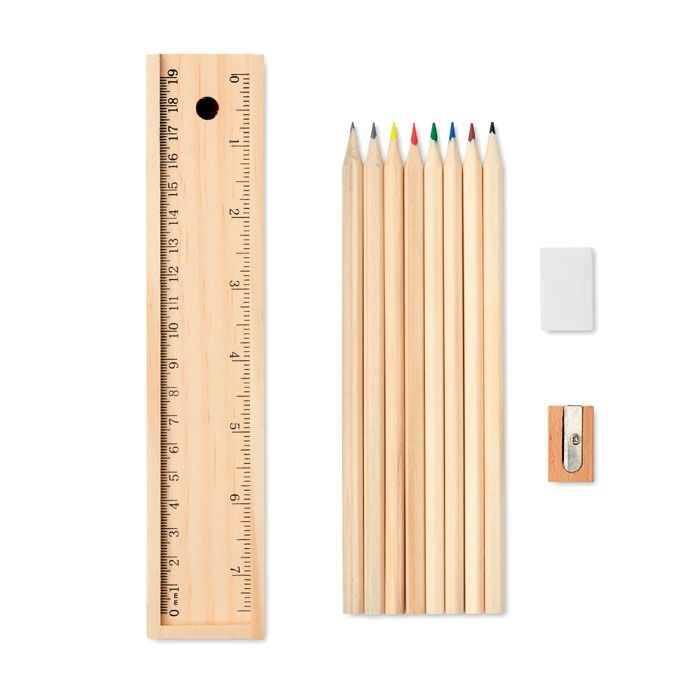 MO9836-40Todo Set 12-teiliges Schreibset_ Holz