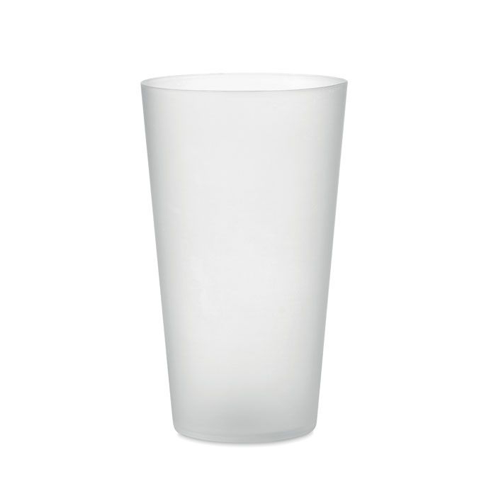 MO9907-26Festa Large Wiederverwendbarer Becher_ transparent weiss