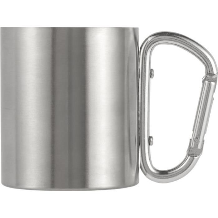 Doppelwandiger Kaffeebecher aus Edelstahl (185 ml) Nella, Silber