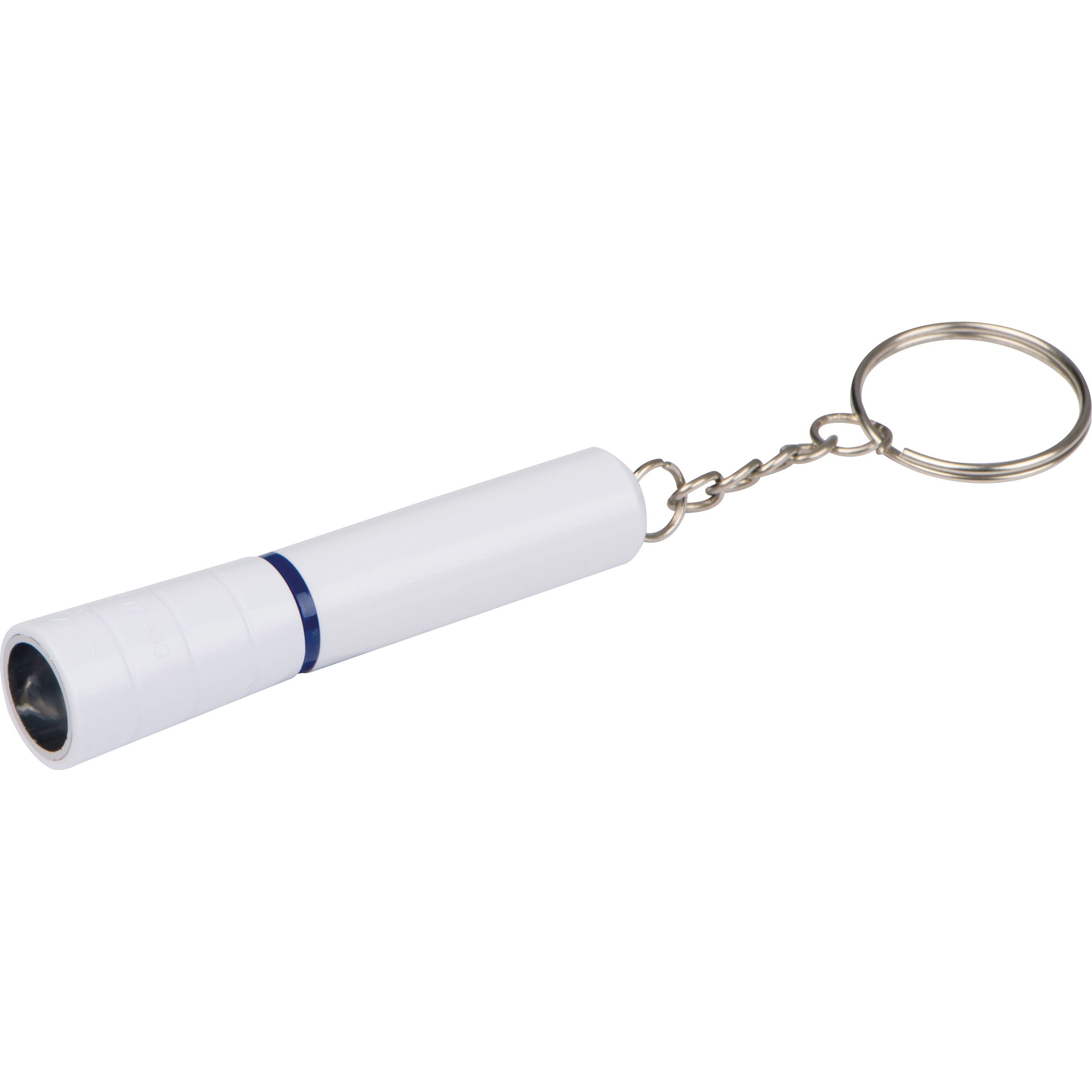 MA90737-06Taschenlaempchen als Schluesselanhaenger_ weiss
