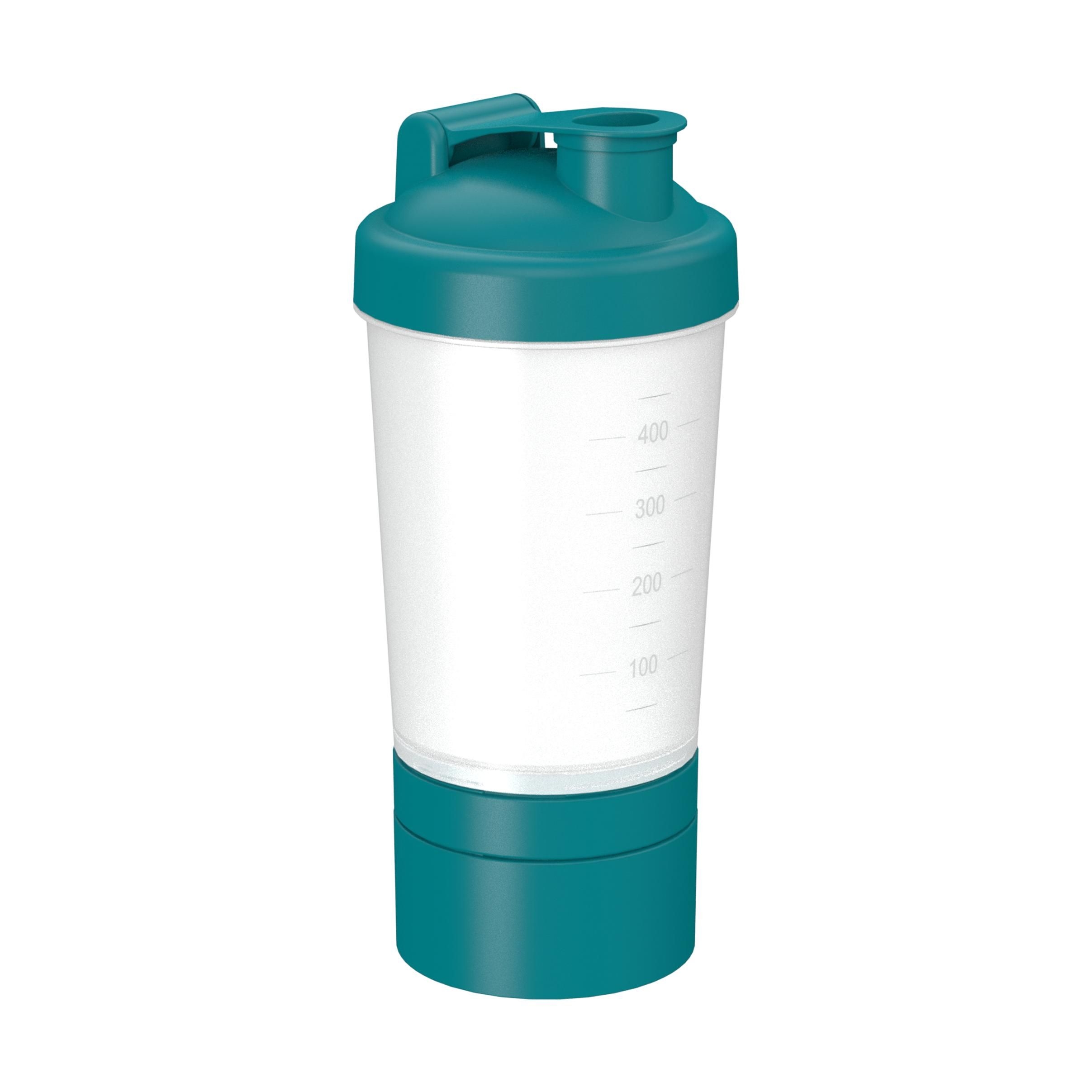 EL01856-4Shaker _Protein_ Pro 2_ 0_40 l_ transparent_ teal
