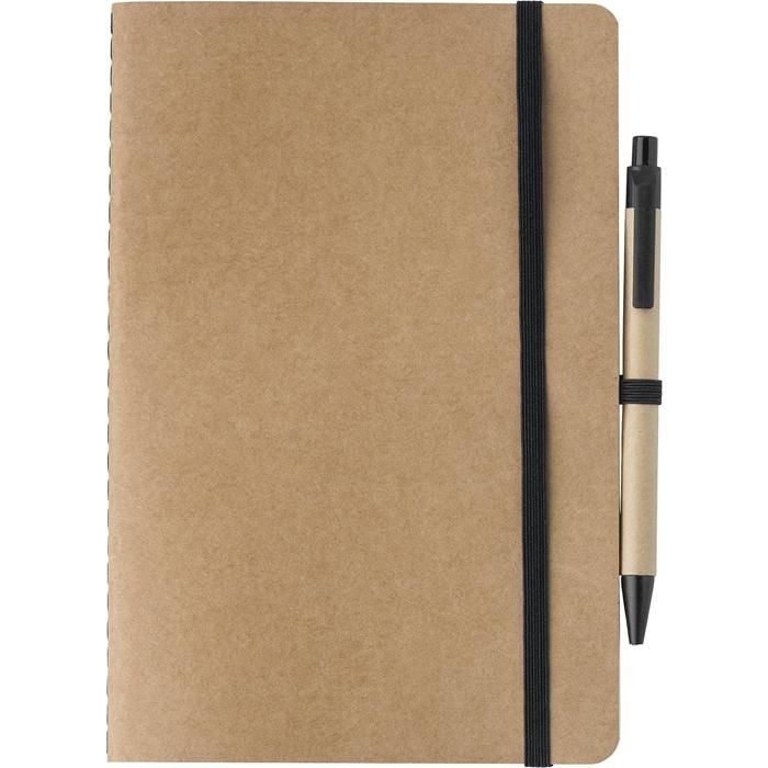 GI1015152-01Notizbuch aus recyceltem Karton _A5_ Theodore_ schwarz