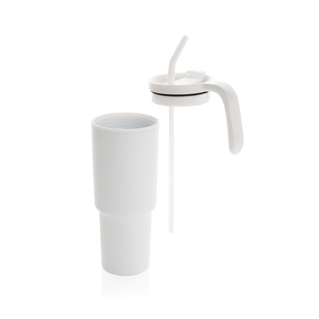 XDP437_32-03Graphic 360 Becher aus RCS-zertifiziert recyc. Stahl_ 900ml_ weiss
