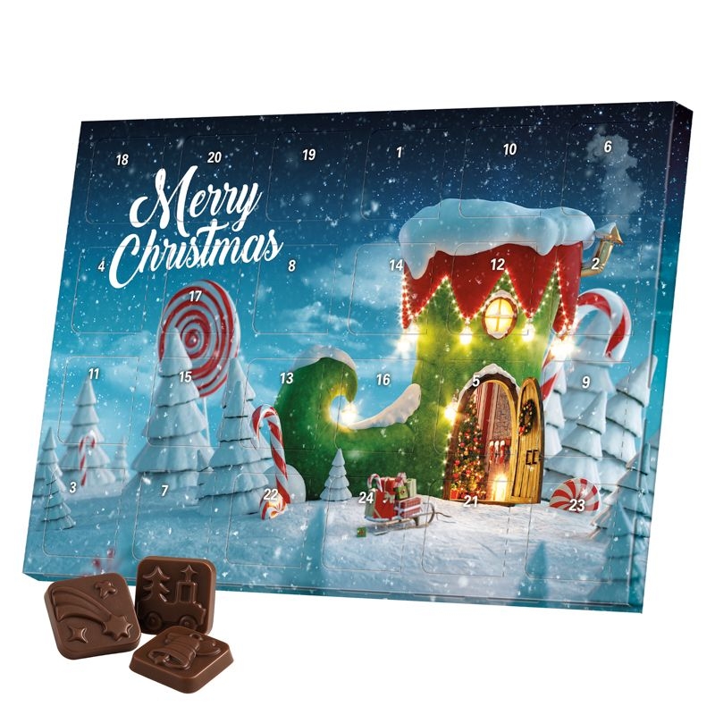 JG20120Classic Tisch Adventskalender Schokoalternative