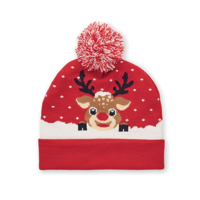 CX1529-05Shimas Hat Weihnachtliche Strickmuetze_ rot