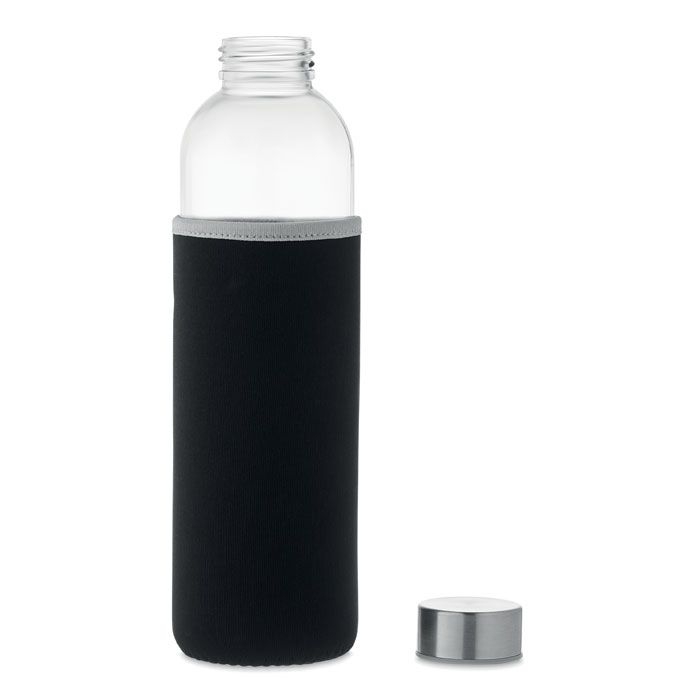 MO6545-03Utah Large Trinkflasche Glas 750 ml_ Schwarz