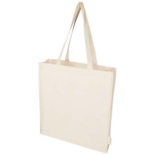 PF130061Orissa 180 g_m² Tragetasche mit Seitenfalte aus Bio-Baumwolle 14L