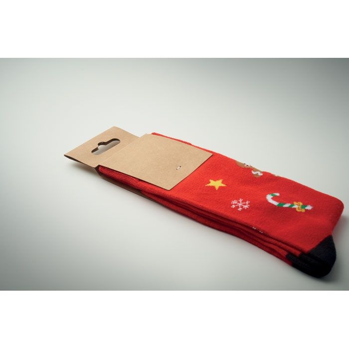 CX1575-05Soc Large Weihnachtssocken L_ rot