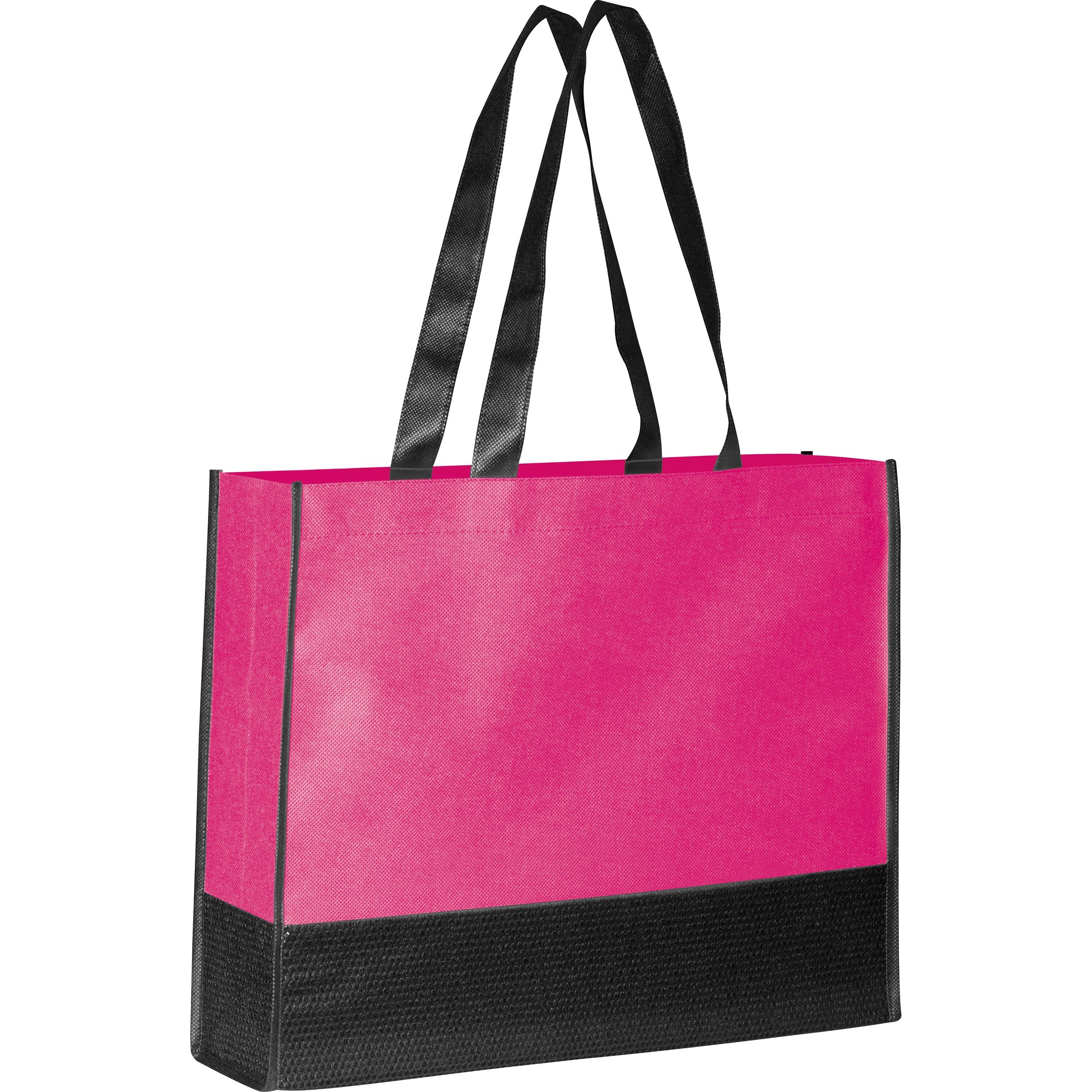 MA60094-11Faltbare Non Woven Einkaufstasche_ 2 farbig_ pink MA60094-11Faltbare Non Woven Einkaufstasche_ 2 farbig_ pink