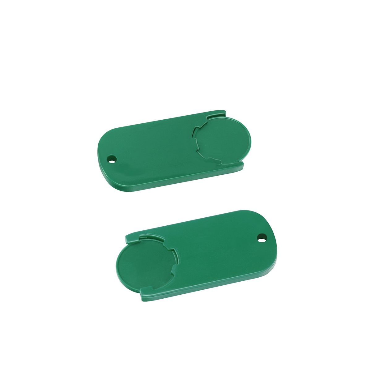 HE7439-2-2Chiphalter mit 1€-Chip _Alpha_ gruen_ gruen HE7439-2-2Chiphalter mit 1€-Chip _Alpha_ gruen_ gruen