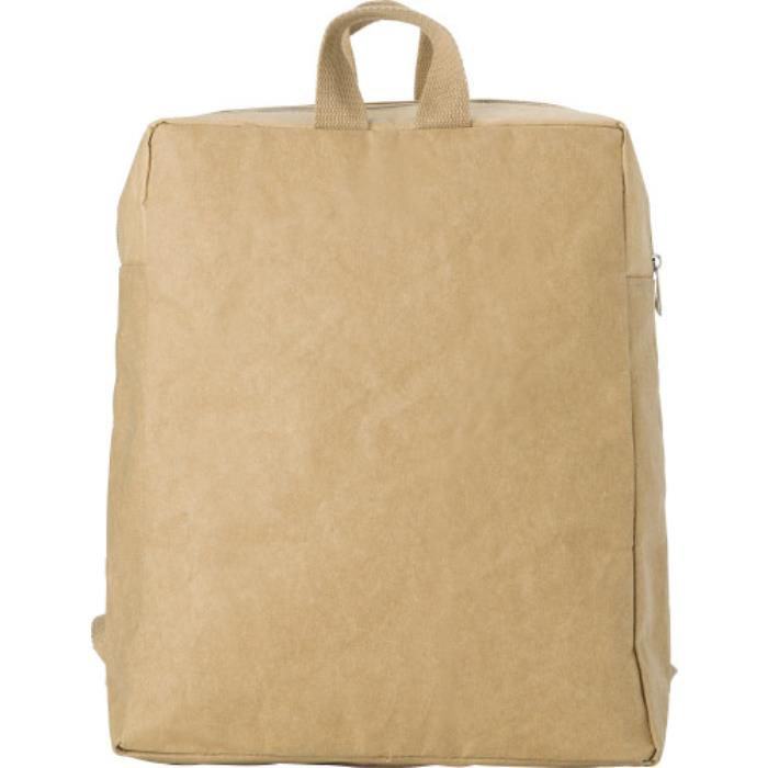 GI8262-11Laminierter Papierrucksack mit Isolierfunktion Samanta_ Braun