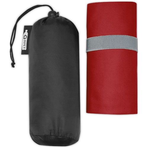 PF127012-1Pieter ultraleichtes und schnell trocknendes Handtuch aus rPET 130 x 80 cm_ rot