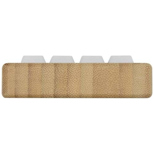 PF124466-1Algol Smartphonehalterung  aus recyceltem Kunststoff mit Fidget-Toy mit Bambusdetails_ holz