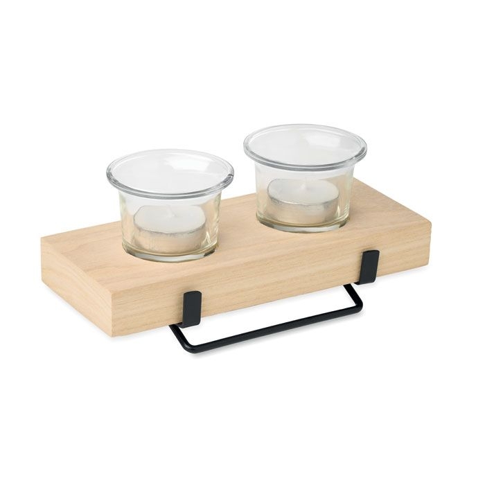 MO3114-40Irondle Teelichthalter-Set_ holz