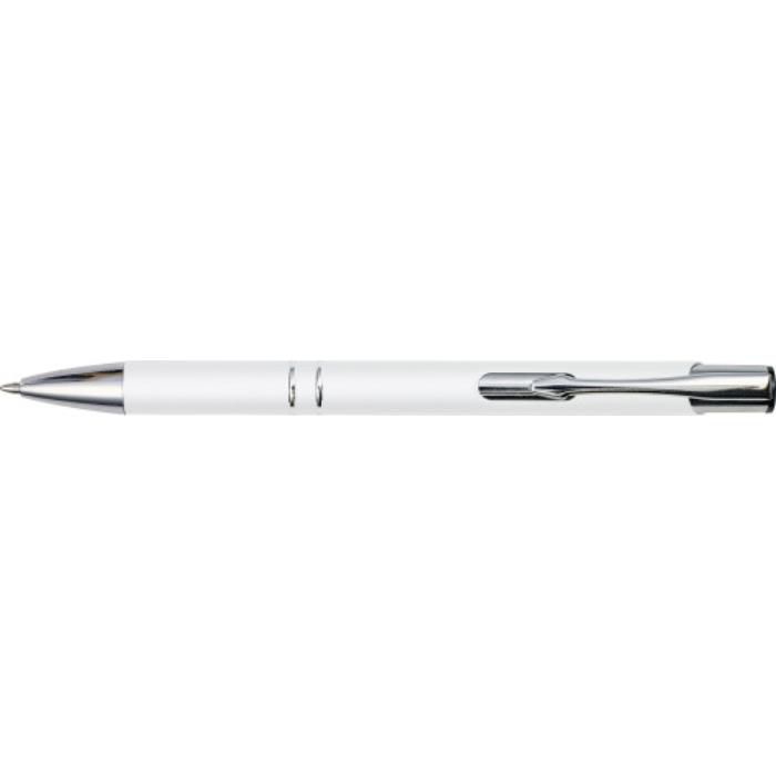 GI8476-02Kugelschreiber aus Metall Yvette_ Weiss