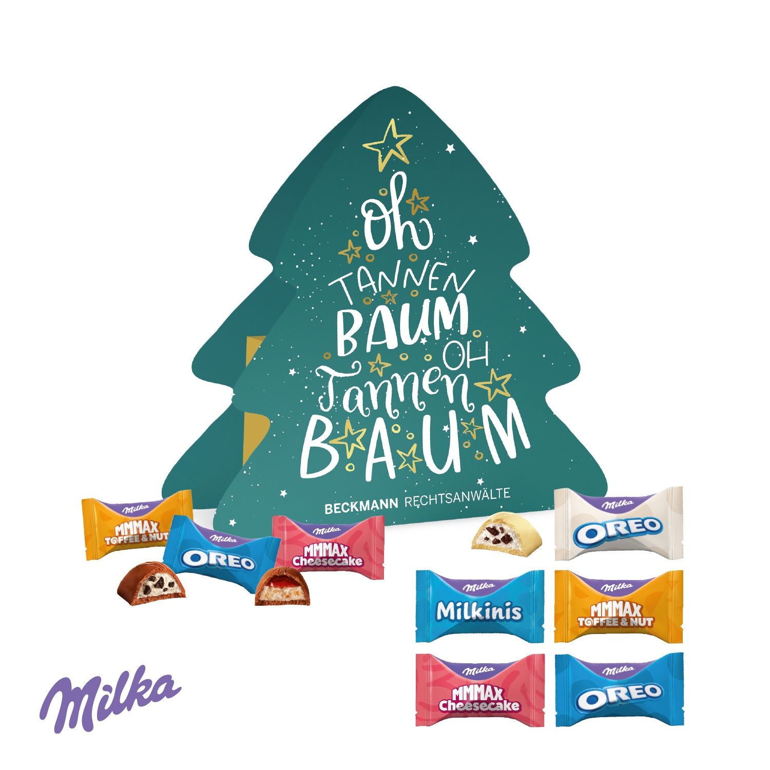 CD95603Weihnachtsbaum Milka „Favourites“