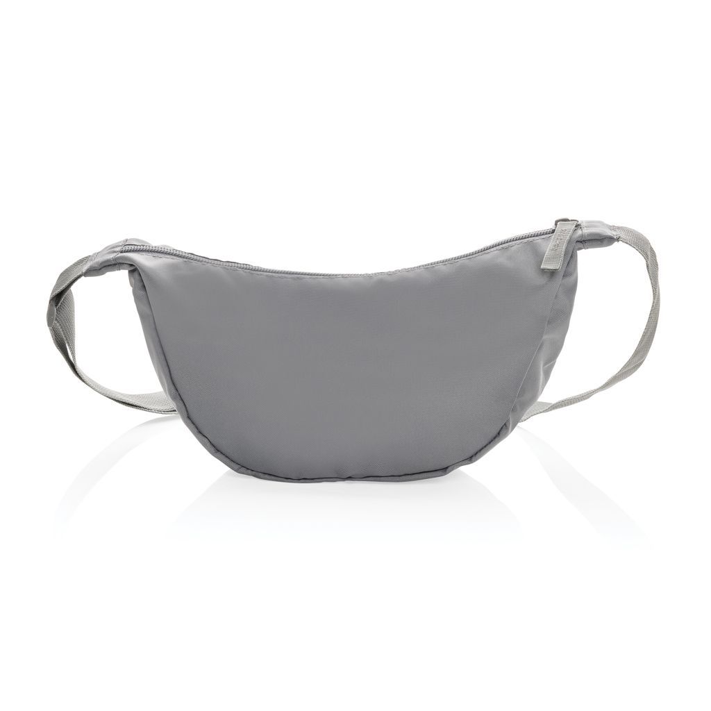 XDP763.20-12Crescent AWARE™ RPET Half-Moon Sling Tasche_ Silbergrau