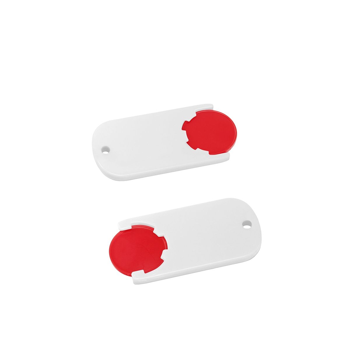 HE7439-1-0Chiphalter mit 1€-Chip _Alpha_ rot_ weiss HE7439-1-0Chiphalter mit 1€-Chip _Alpha_ rot_ weiss