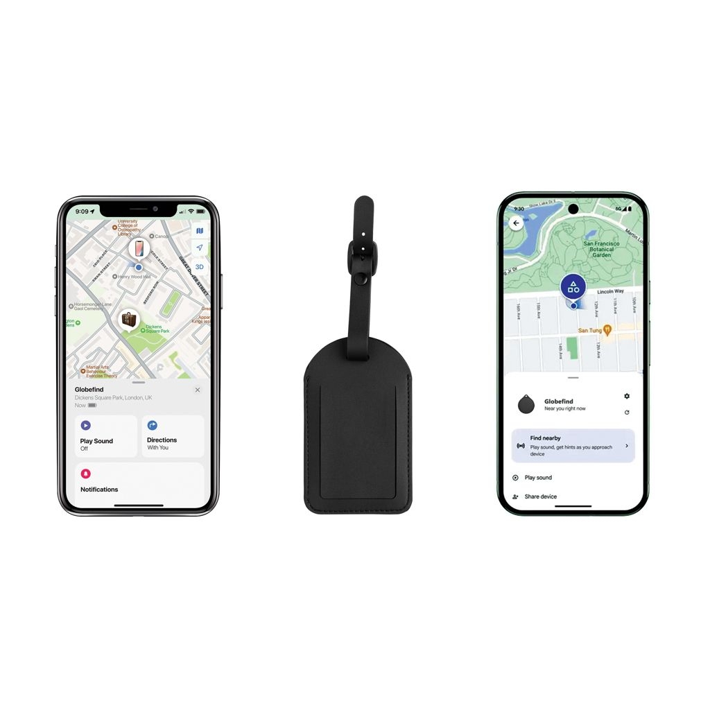 XDP301.57-01Globefind Dual RCS Gepaeckanhaenger mit weltweiter Ortung_ schwarz
