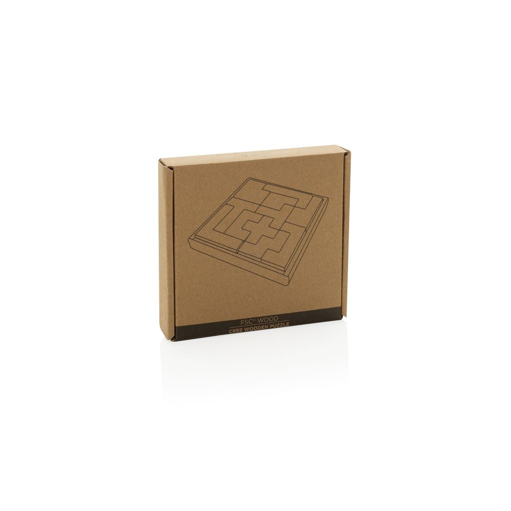 XDP940.28-9Cree Holz-Puzzle_ braun