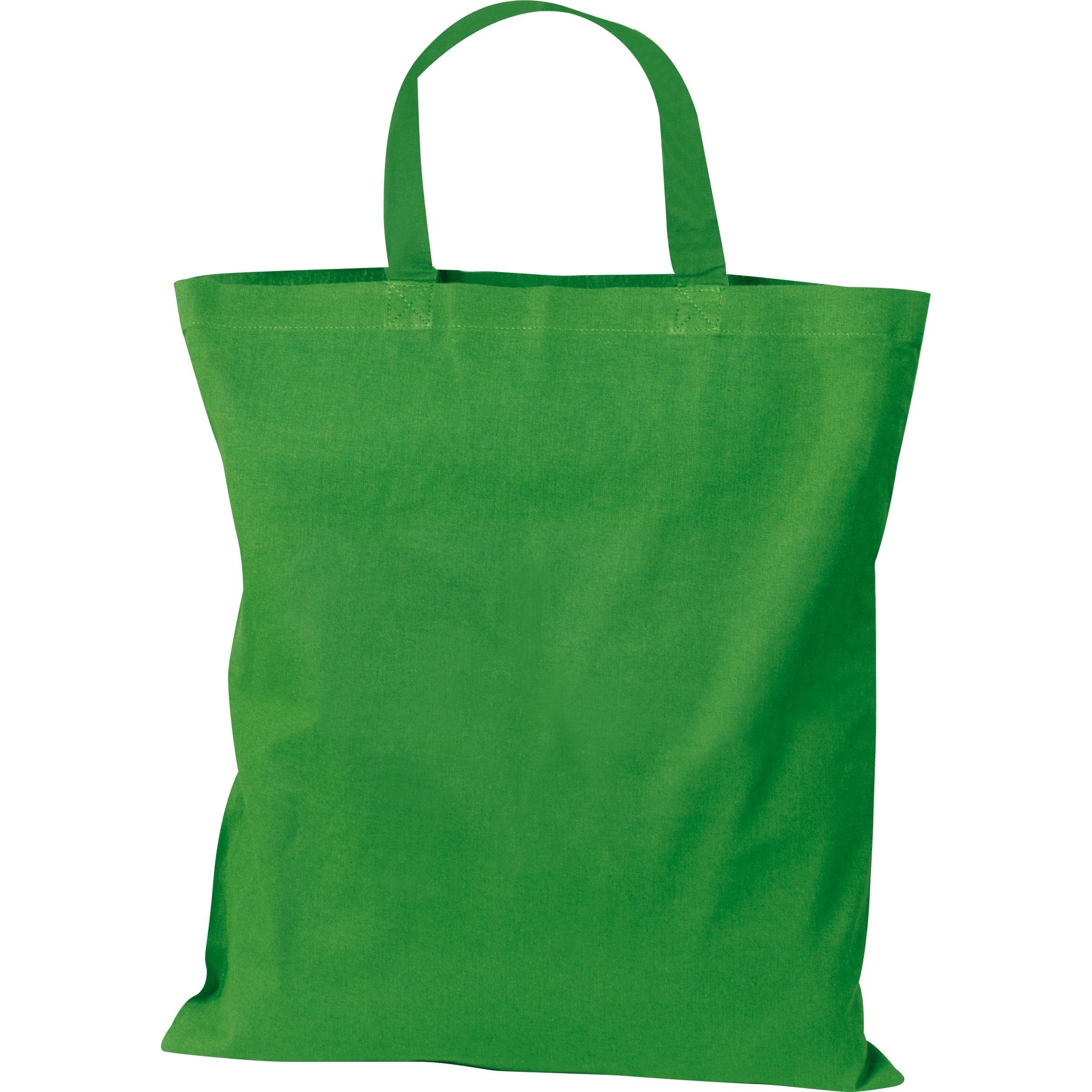 MA60680-09Baumwolltasche mit kurzen Henkeln _ gruen MA60680-09Baumwolltasche mit kurzen Henkeln _ gruen