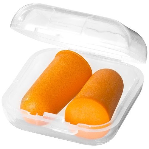 PF119893-1Serenity Ohrstoepsel mit Etui_ orange