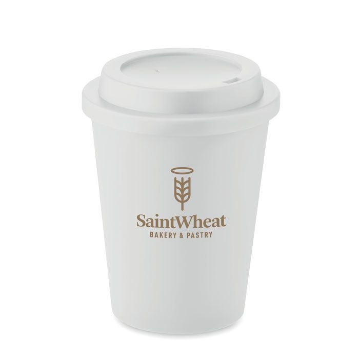 MO6582-06Nola Doppelwandiger Becher PP 300ml_ Weiss