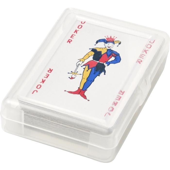 GI8546-08Kartenspiel in transparenter PET Box Victoria_ rot
