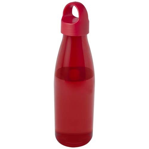 PF100835-2Bergen Trinkflasche aus recyceltem Kunststoff 800 ml_ rot