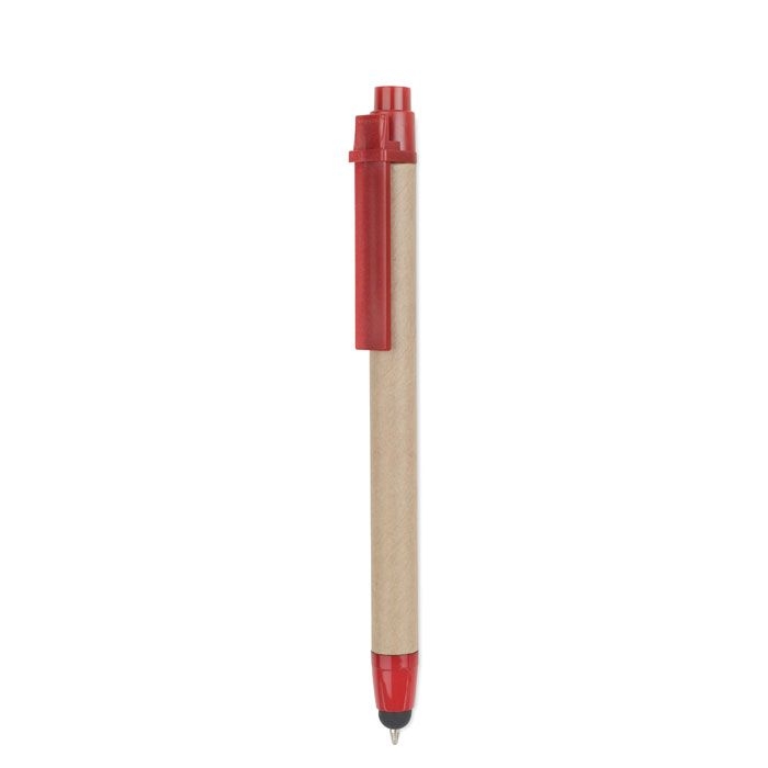 MO8089-05Recytouch Kugelschreiber mit Stylus _ Rot