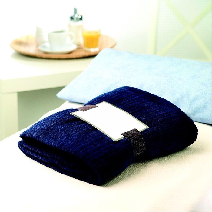 MO7246-04Cap Code Fleece-Decke_ blau