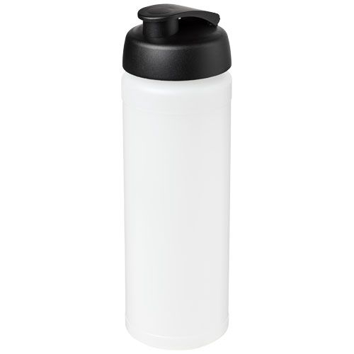 PF210074-16Baseline® Plus grip 750 ml Sportflasche mit Klappdeckel_ transparent_schwarz PF210074-16Baseline® Plus grip 750 ml Sportflasche mit Klappdeckel_ transparent_schwarz