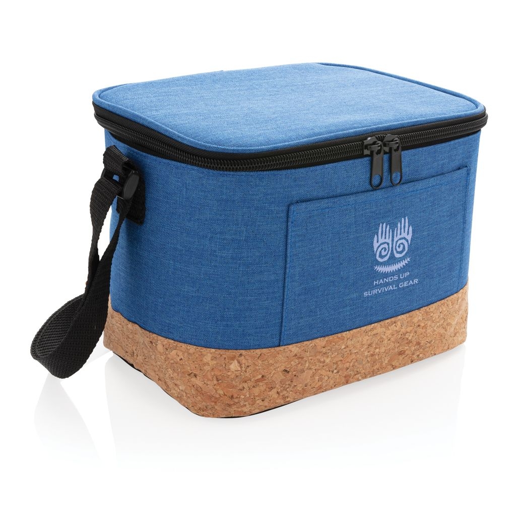 XDP422.26-5Two-Tone Kuehltasche mit Korkdetails_ blau