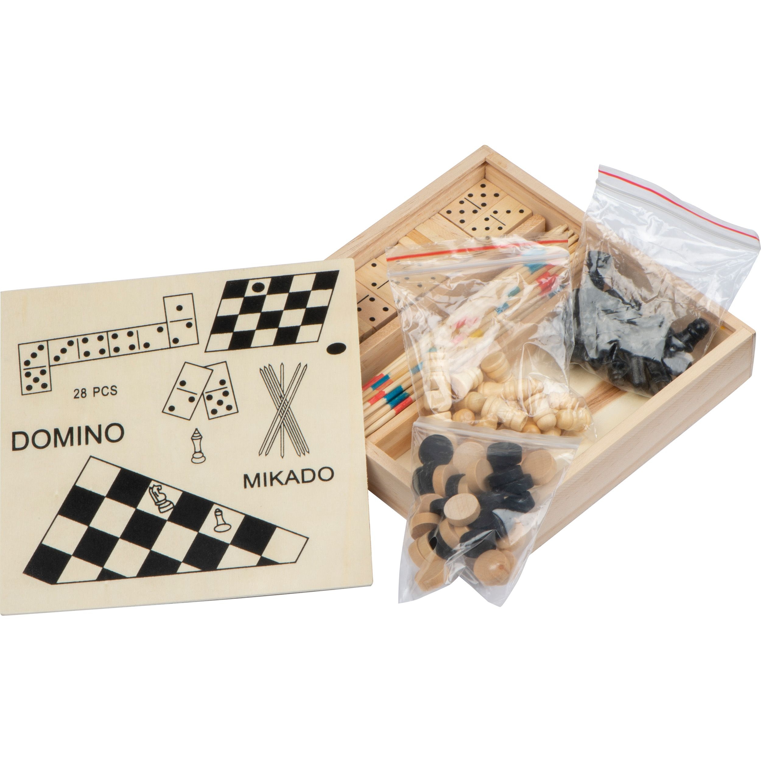 MA52697-13Spieleset in einer Holzbox_ beige