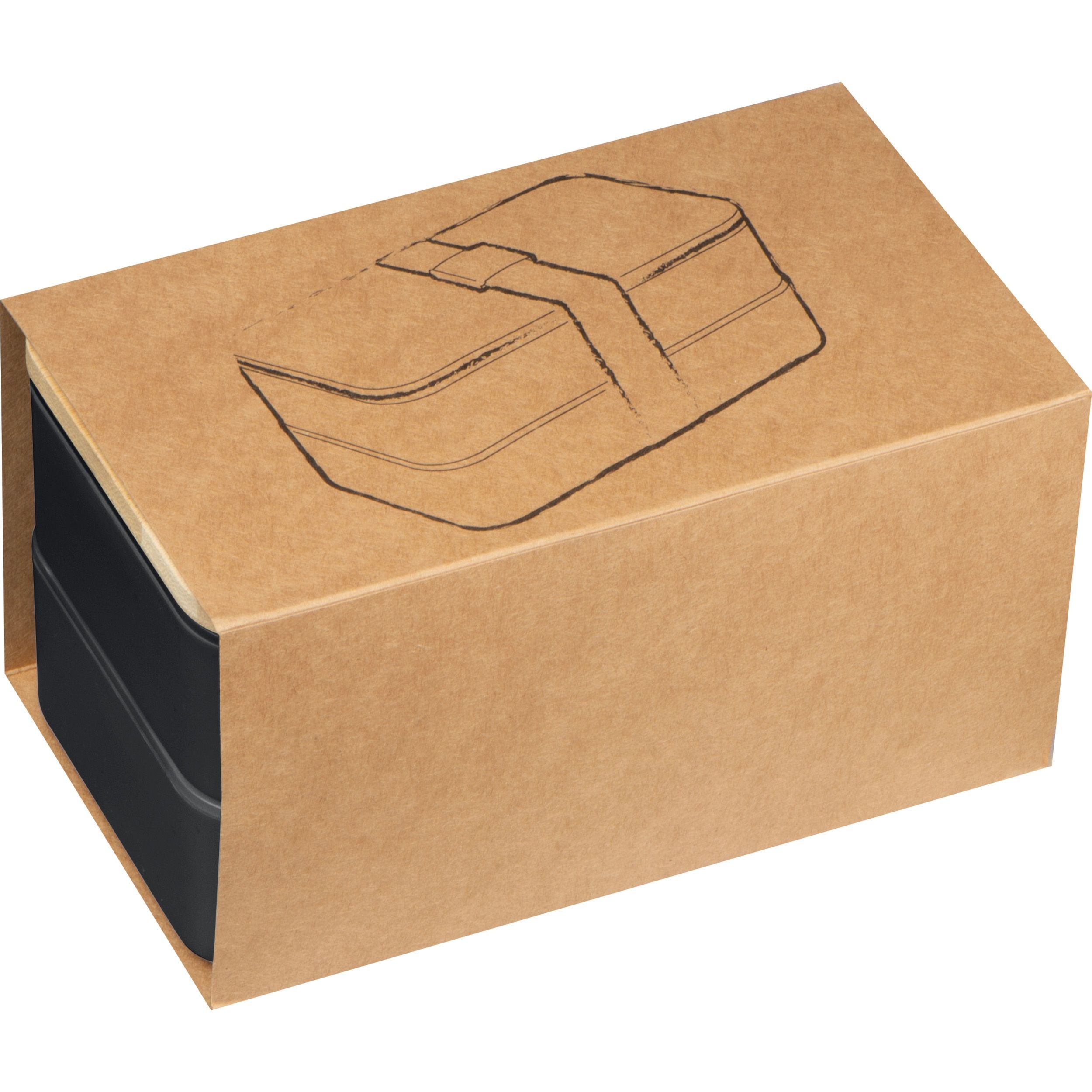 MA82531-032 stoeckige Lunchbox aus Kunststoff und Bambus SALVATORE_ schwarz