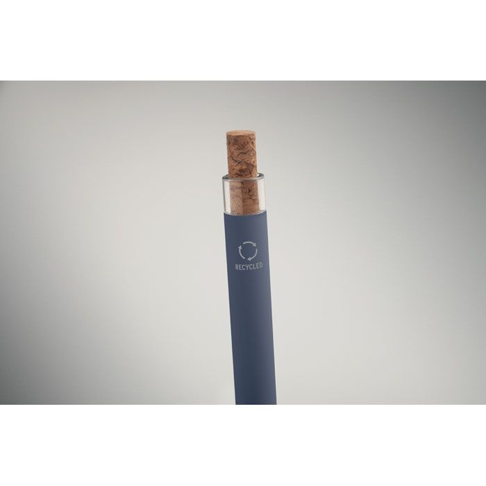 MO2652-04Bergamo _ Druckkugelschreiber recy. Alu_ blau