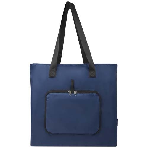 PF130091-5EcoFold faltbare RPET Tragetasche 16 L_ navy