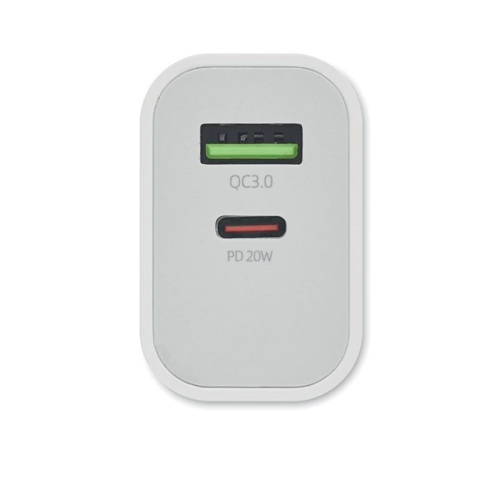 MO6879-06Port 18W 2-Port USB-Ladegeraet EU-Ste_ Weiss