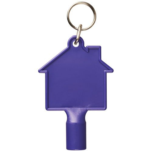 Maximilian Universalschlüssel in Hausform als Schlüsselanhänger, lila