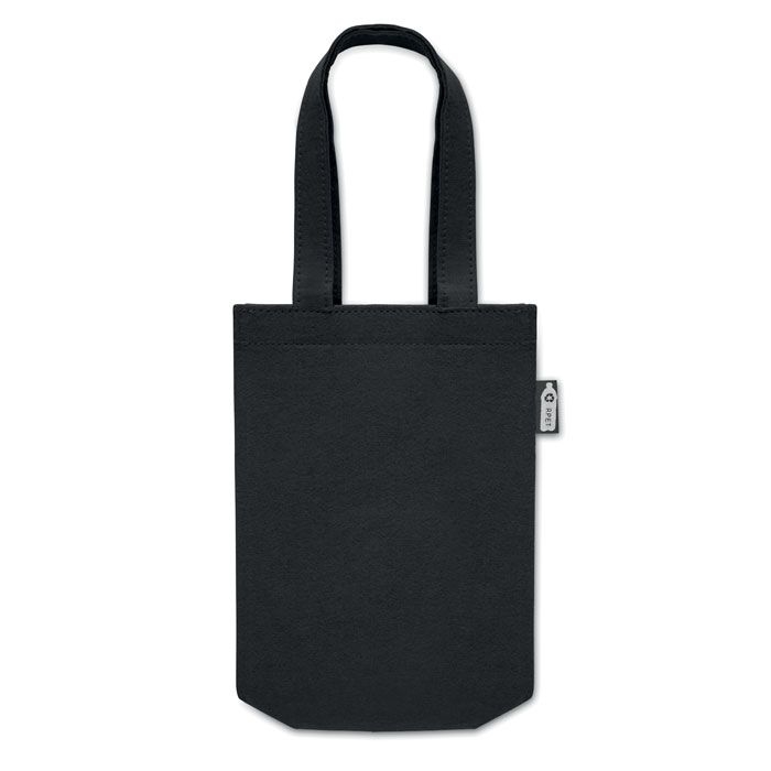 MO2408-03Feltote Kleine Tasche RPET-Filz_ schwarz