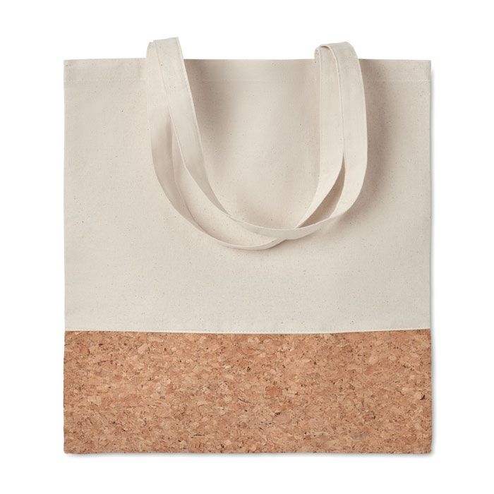 MO9517-13Illa Tote Einkaufstasche mit Korkbesatz_ Beige