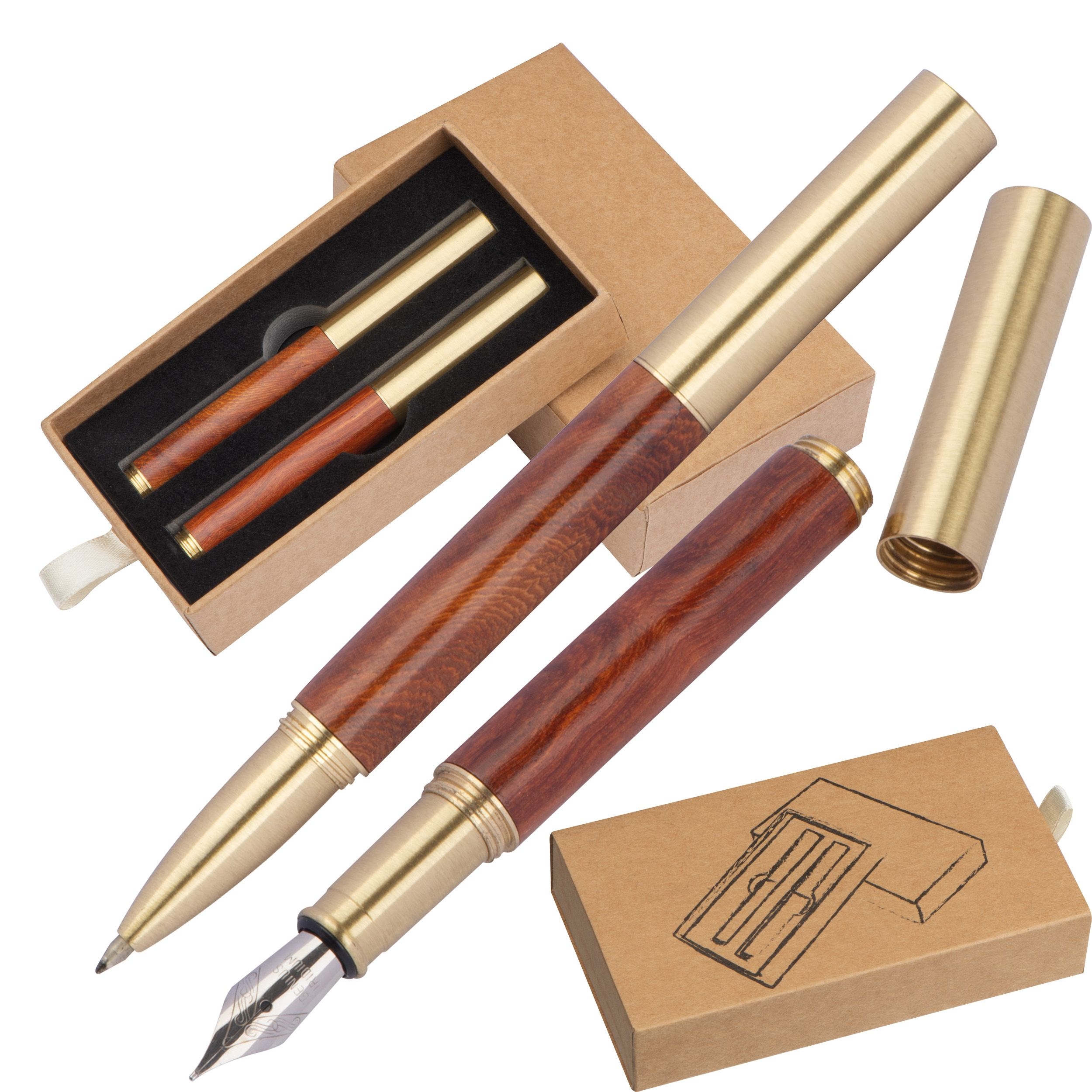 MA12581Schreibset Mini Fuellfederhalter und Rollerball