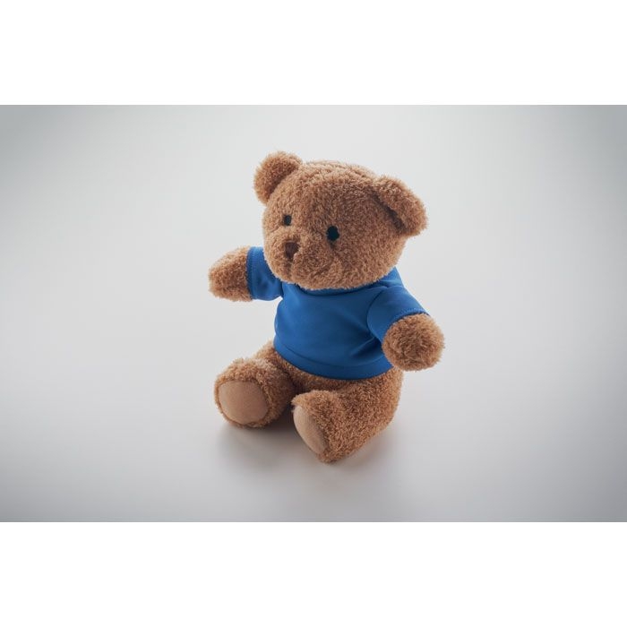 MO2745-04Jackie Teddybaer mit T-Shirt 23cm_ blau
